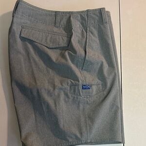 AFTCO Green Flat Front Men's Shorts 28 w/ 7” Inseam